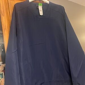 Holloway Dark Navy V-Neck Light-Weight Pullover Sweatshirt